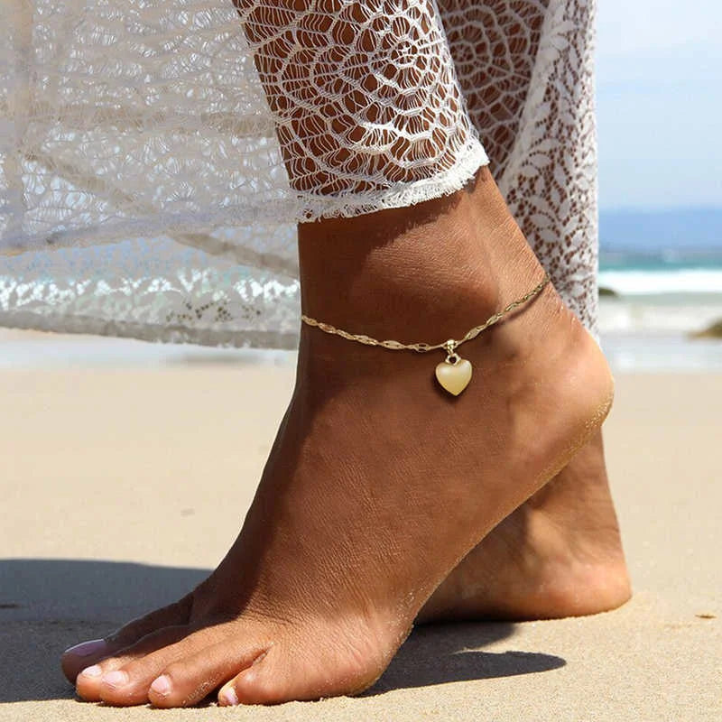 VNOX gold anklet for women, available in different variations