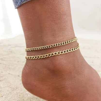 VNOX gold anklet for women, available in different variations