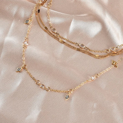 Kullattu kristallitähti riipus kaulakoru naisille, saatavana paljon eri variaatioita