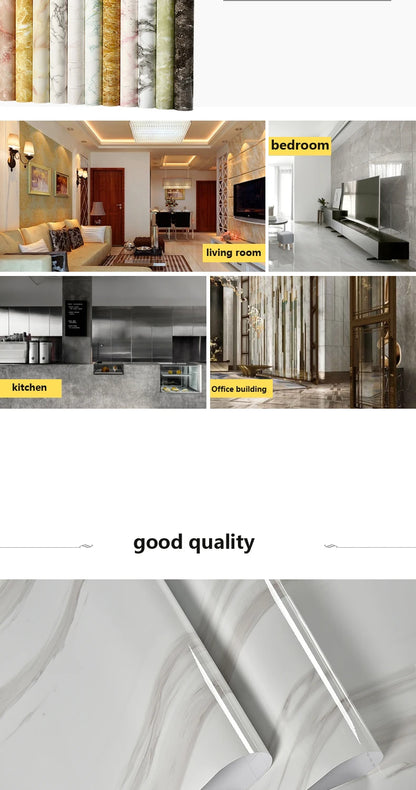 Matt Jade Green marble pattern self-adhesive wallpaper, available in many different variations