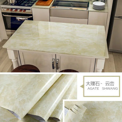 Matt Jade Green marble pattern self-adhesive wallpaper, available in many different variations