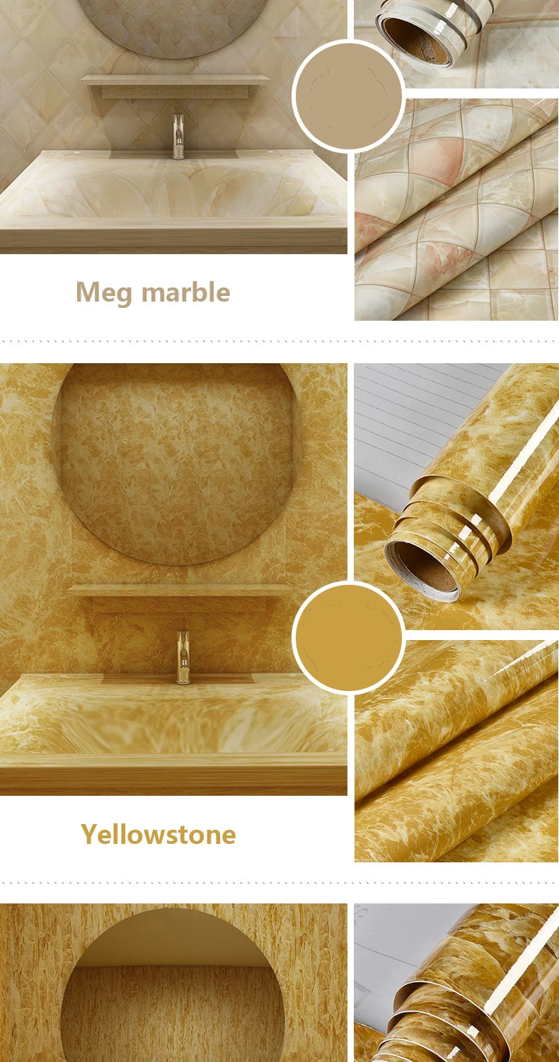 Matt Jade Green marble pattern self-adhesive wallpaper, available in many different variations