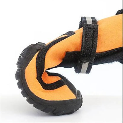 Waterproof dog shoes, four-season boots with reflectors, all sizes