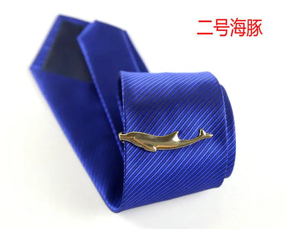 Men's classic tie clip, various motifs