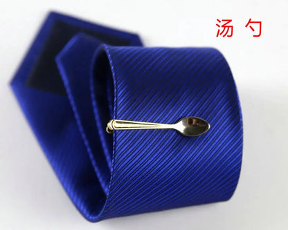 Men's classic tie clip, various motifs