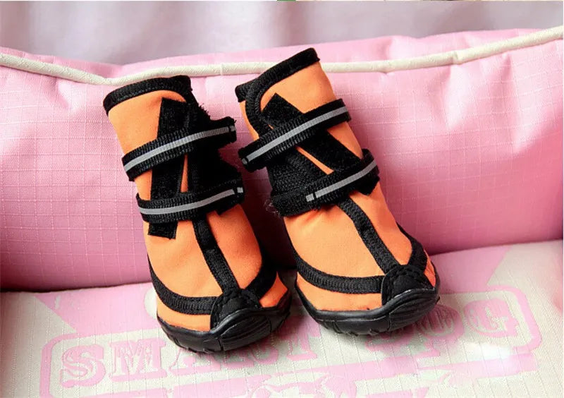 Waterproof dog shoes, four-season boots with reflectors, all sizes