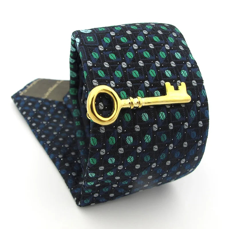 Men's tie pin holder, brass, available in different variations