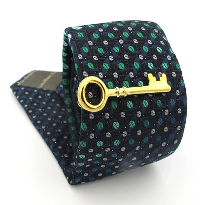 Men's tie pin holder, brass, available in different variations