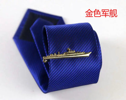 Men's classic tie clip, various motifs