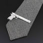 Men's tie clip, gun theme