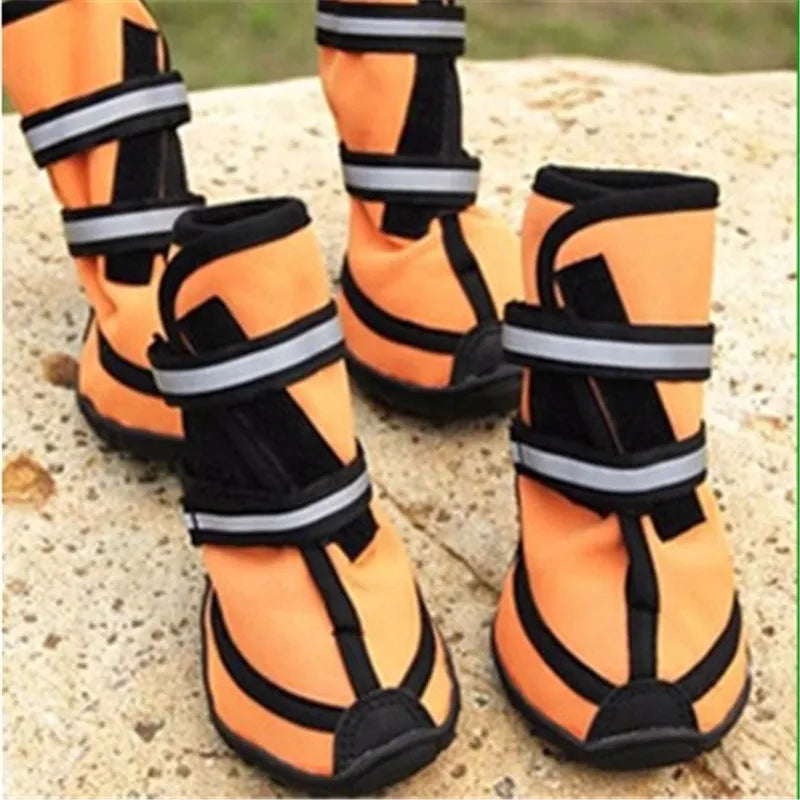 Waterproof dog shoes, four-season boots with reflectors, all sizes