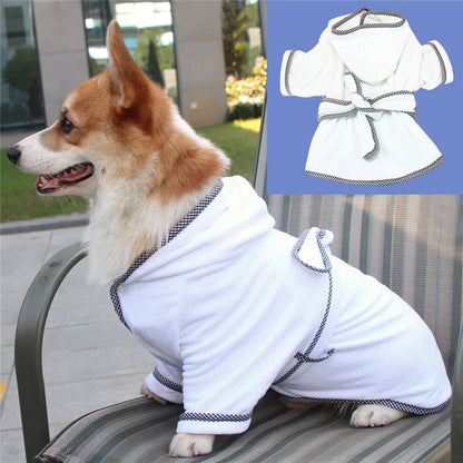 Dog bathrobe, highly absorbent and quick-drying, for small and large dogs