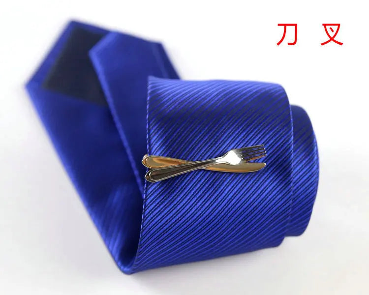 Men's classic tie clip, various motifs