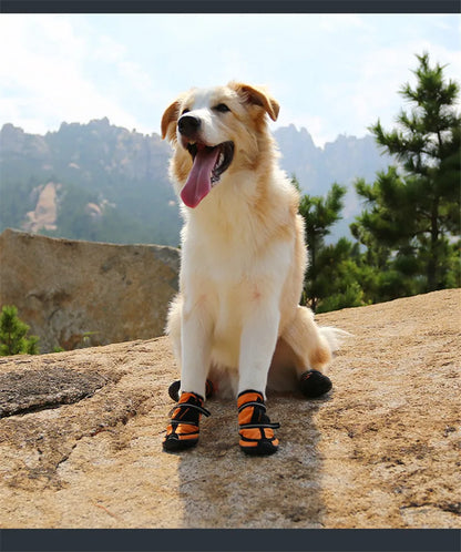 Waterproof dog shoes, four-season boots with reflectors, all sizes