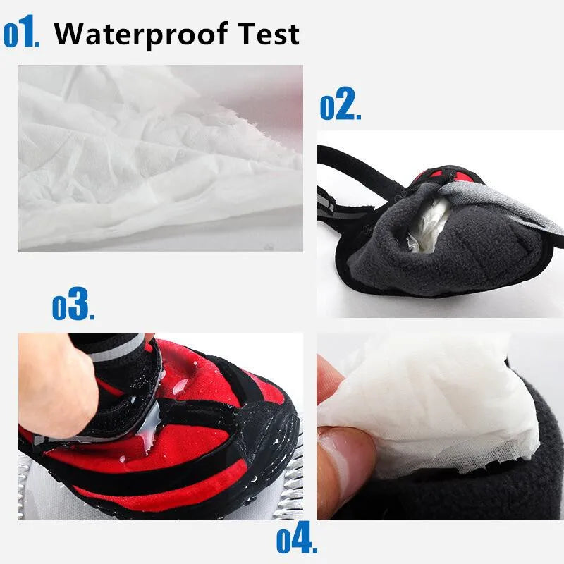 Waterproof dog shoes, four-season boots with reflectors, all sizes