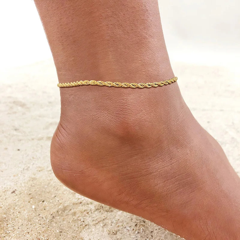 VNOX gold anklet for women, available in different variations