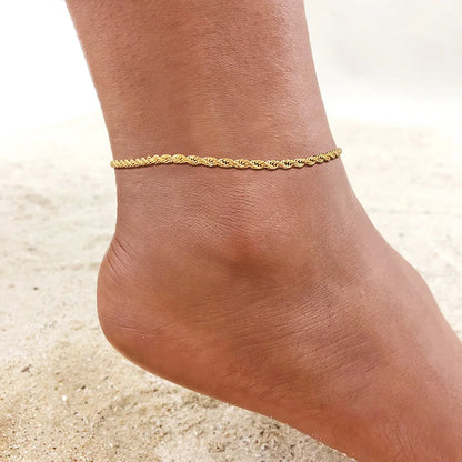 VNOX gold anklet for women, available in different variations