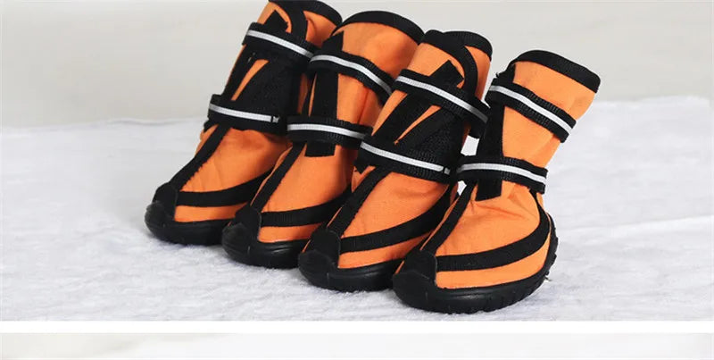 Waterproof dog shoes, four-season boots with reflectors, all sizes