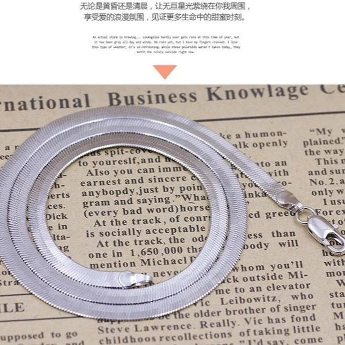 Hopeinen 925 tai 18K kullattu ketjukaulakoru naisille