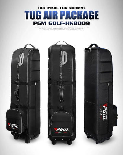 PGM HKB009 golf flight bag with pull cart