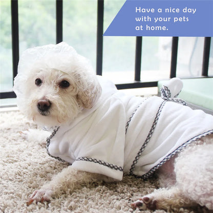 Dog bathrobe, highly absorbent and quick-drying, for small and large dogs