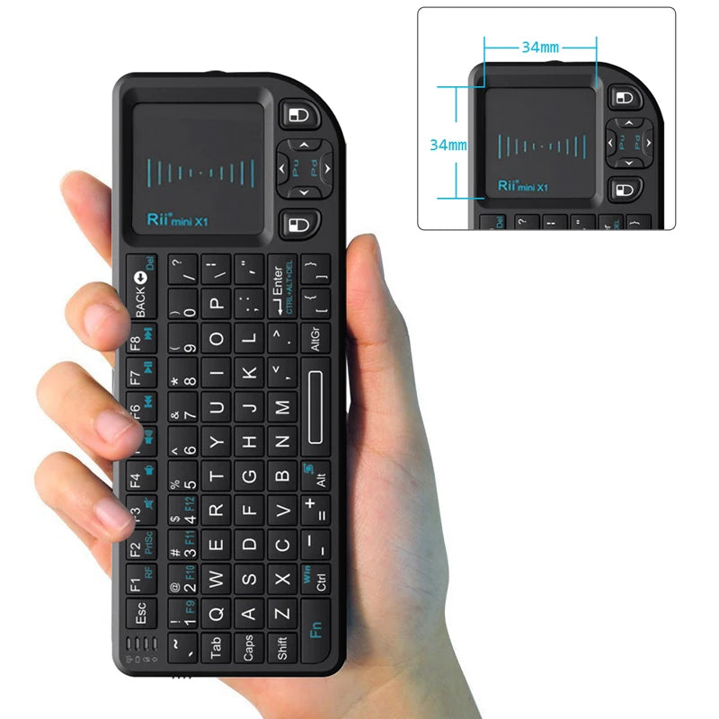 Rii X1 Wireless Mini Keyboard with Touchpad