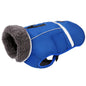 Warm winter dog coat with reflectors, for medium and large dogs