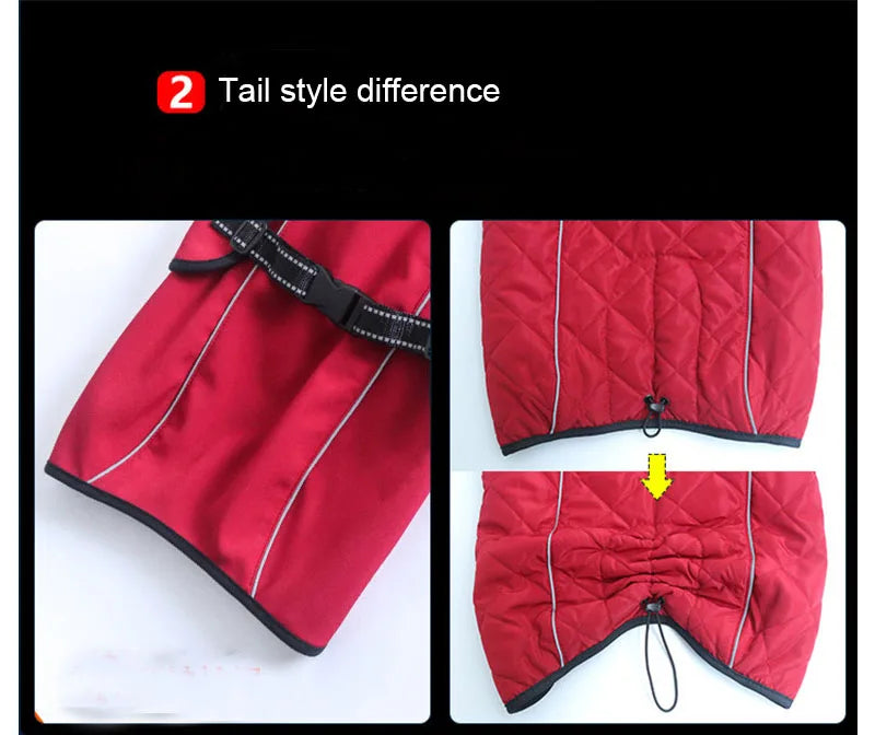 Dog winter coat for large dogs, all sizes