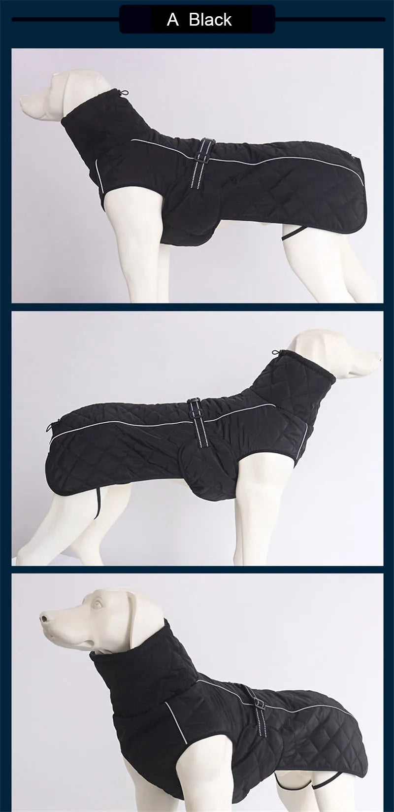 Dog winter coat for large dogs, all sizes