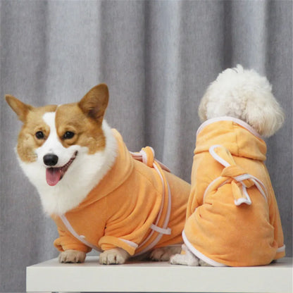 Dog bathrobe, highly absorbent and quick-drying, for small and large dogs