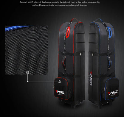 PGM HKB009 golf flight bag with pull cart