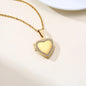 VNOX Heart Locket Necklace with Picture and Name for Women