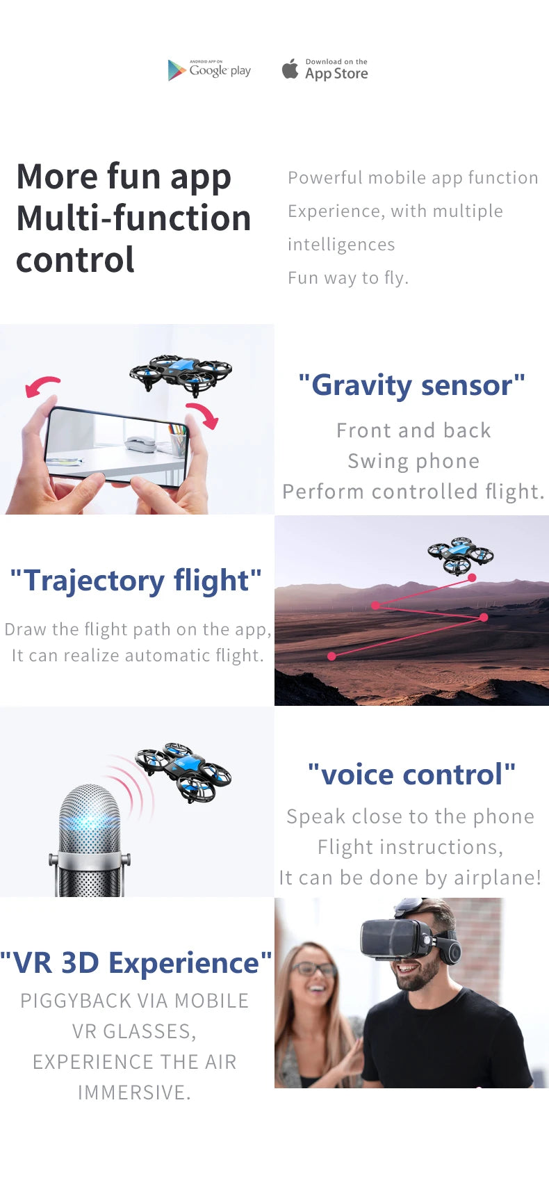 V8 Mini-drone 4K HD-kameralla - Taitettava WiFi FPV Quadcopter