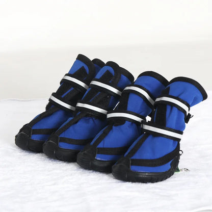 Waterproof dog shoes, four-season boots with reflectors, all sizes