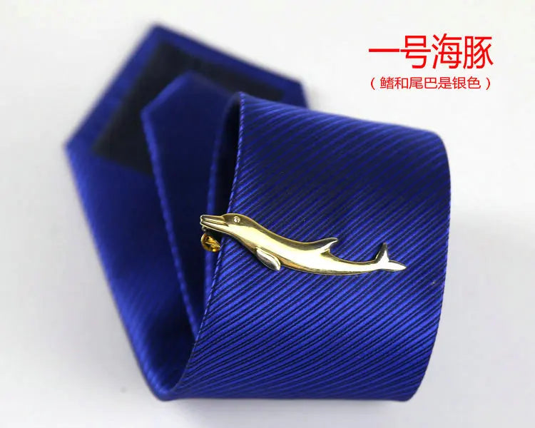 Men's classic tie clip, various motifs