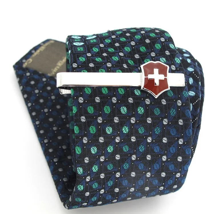 Men's tie pin holder, brass, available in different variations