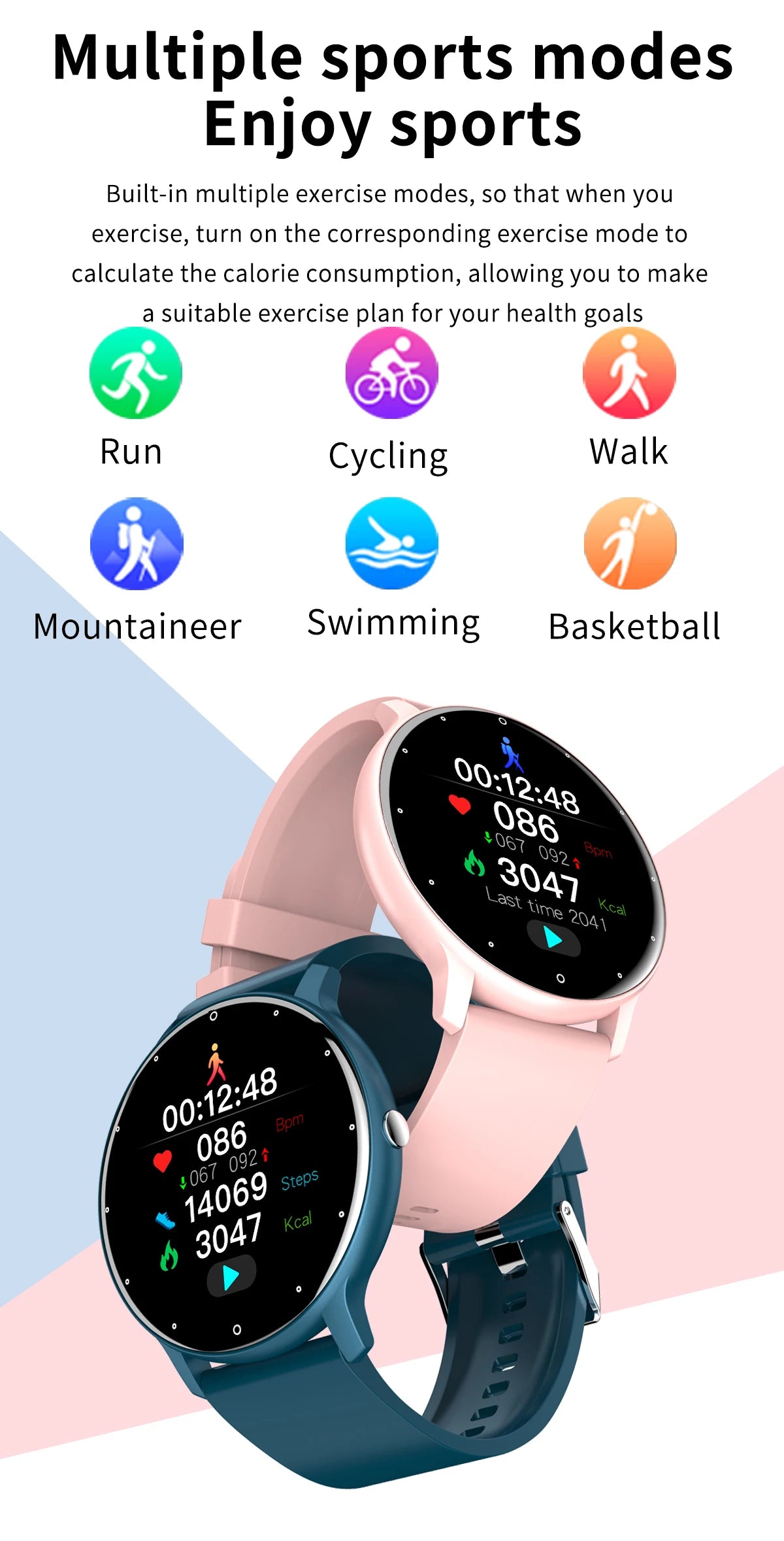 LIGE Smartwatch for women and men, versatile functions, New 2025
