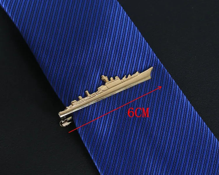 Men's classic tie clip, various motifs