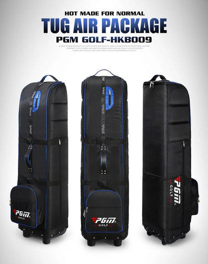 PGM HKB009 golf flight bag with pull cart