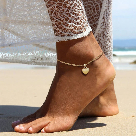 VNOX gold anklet for women, available in different variations