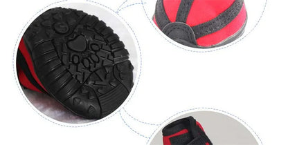Waterproof dog shoes, four-season boots with reflectors, all sizes