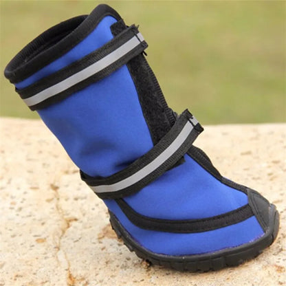 Waterproof dog shoes, four-season boots with reflectors, all sizes