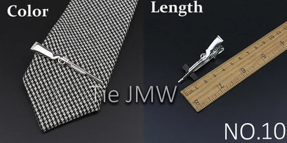 Men's tie clip, gun theme