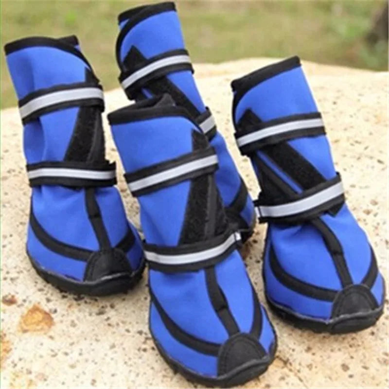 Waterproof dog shoes, four-season boots with reflectors, all sizes
