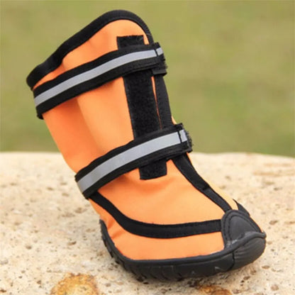 Waterproof dog shoes, four-season boots with reflectors, all sizes