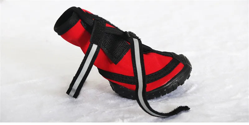 Waterproof dog shoes, four-season boots with reflectors, all sizes