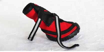 Waterproof dog shoes, four-season boots with reflectors, all sizes