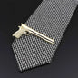 Men's tie clip, gun theme