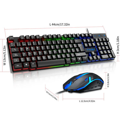 Keyboard and mouse set for gaming
