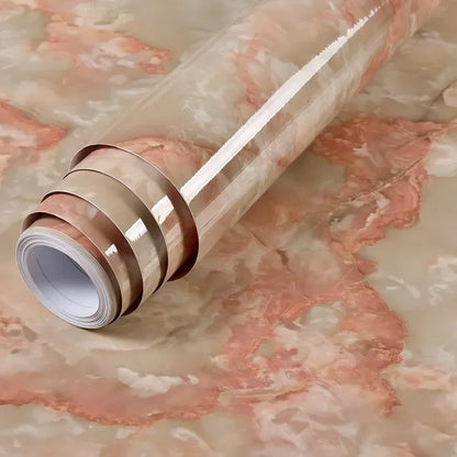 Marble patterned self-adhesive wallpaper, available in many different variations